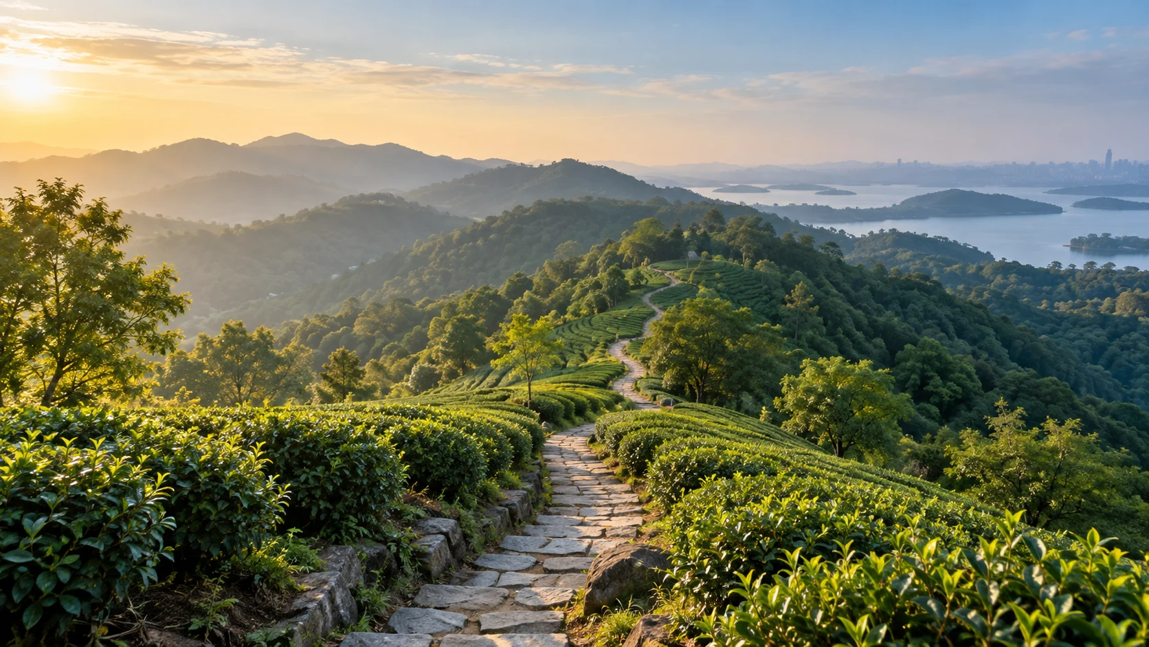 杭州西湖群山 · 赛事区域意象