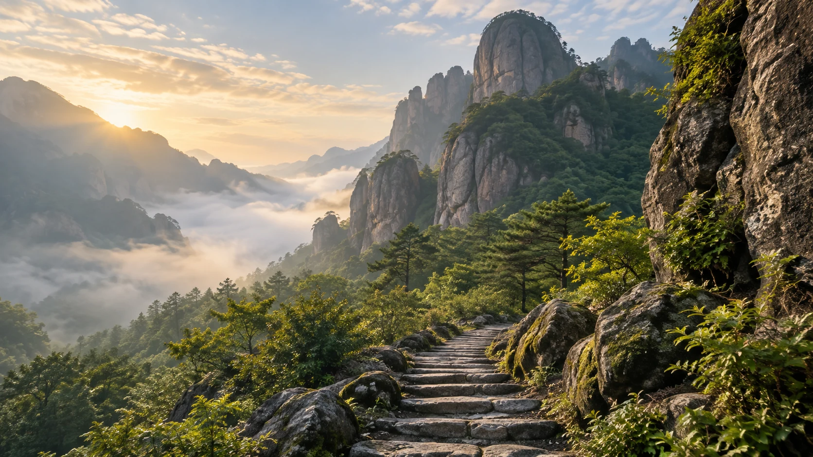 雁荡山岩壁山径 · 赛事区域意象