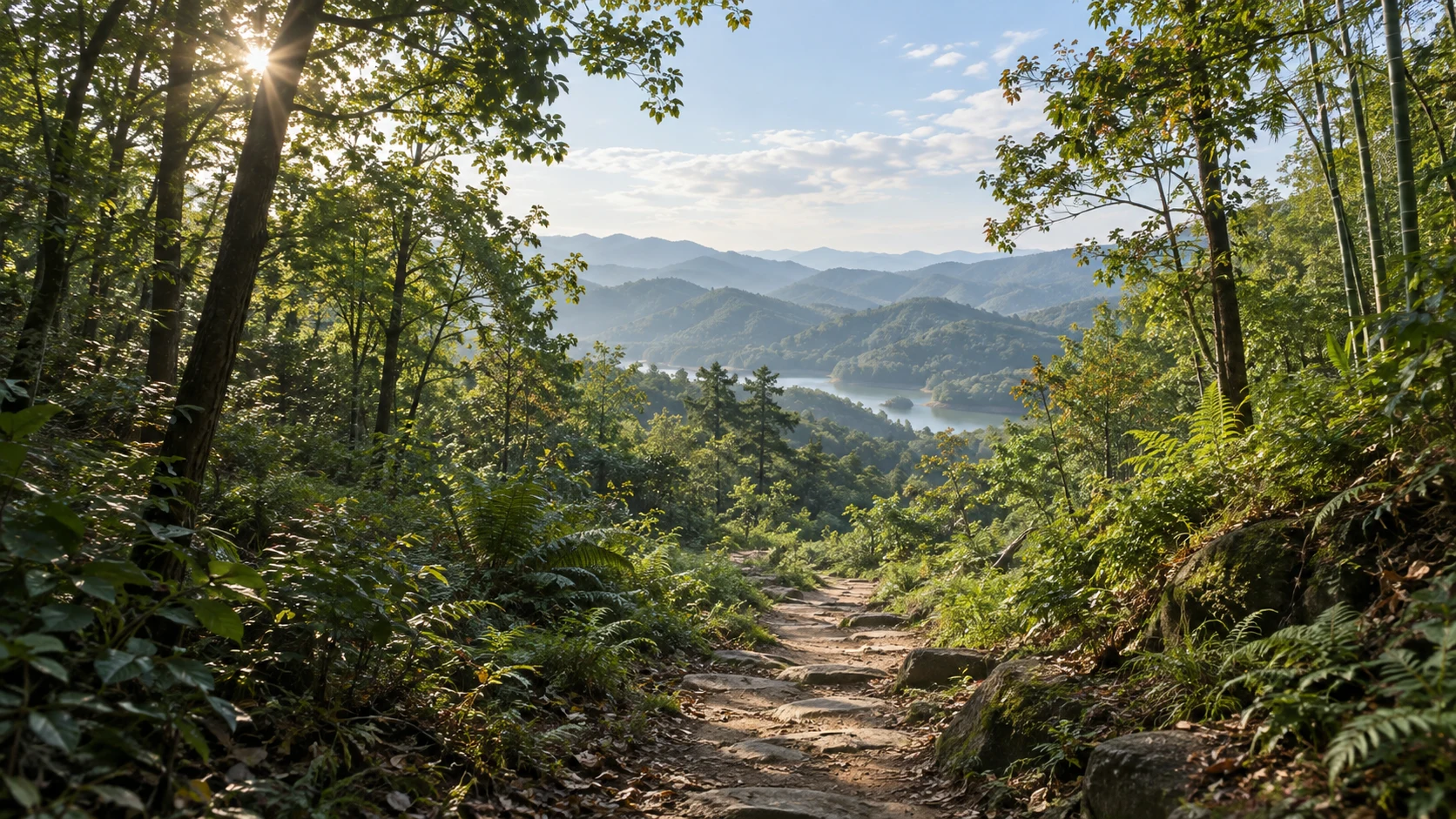 杭州银湖 · 林径与青山