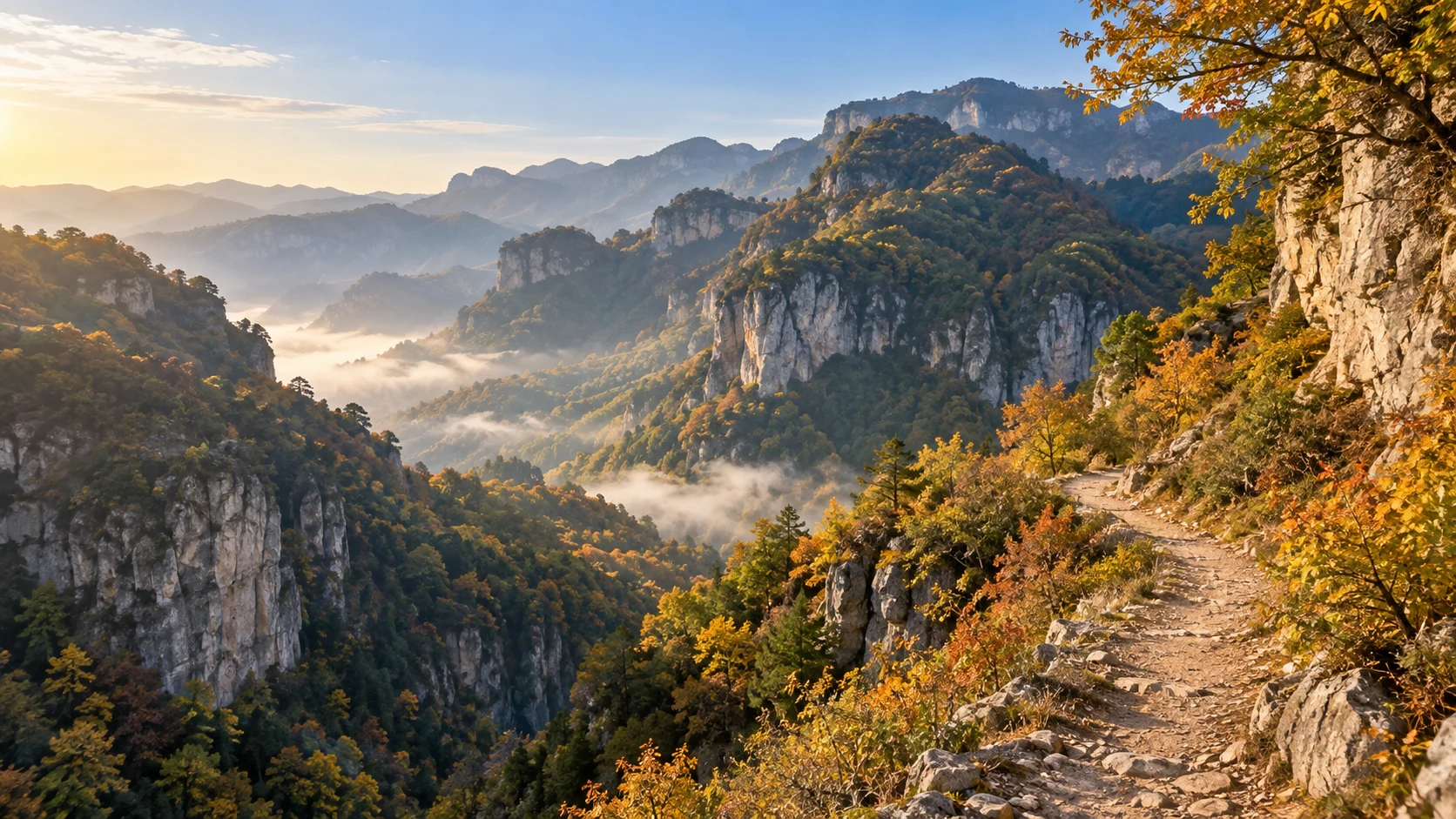 云丘山 · 山脊晨光